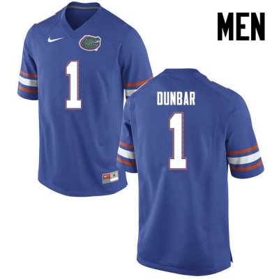 Men's Florida Gators #1 Quinton Dunbar NCAA Nike Blue Authentic Stitched College Football Jersey XTI2762YA